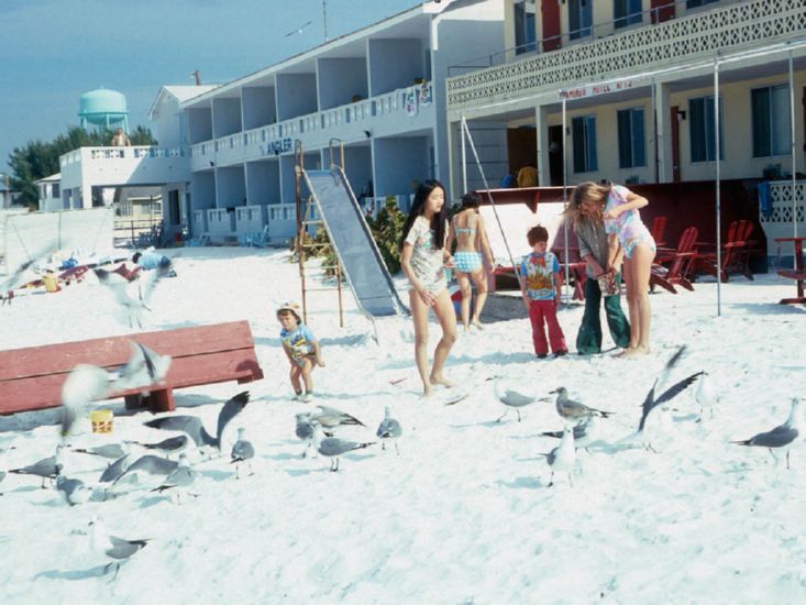 , at Flamingo Motel, Clearwater Beach, FL. First week in Jan., 1976